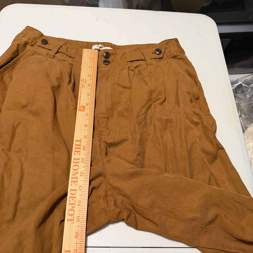 Madewell Wide-Leg Pants in Camel Brown - Picture 10 of 14